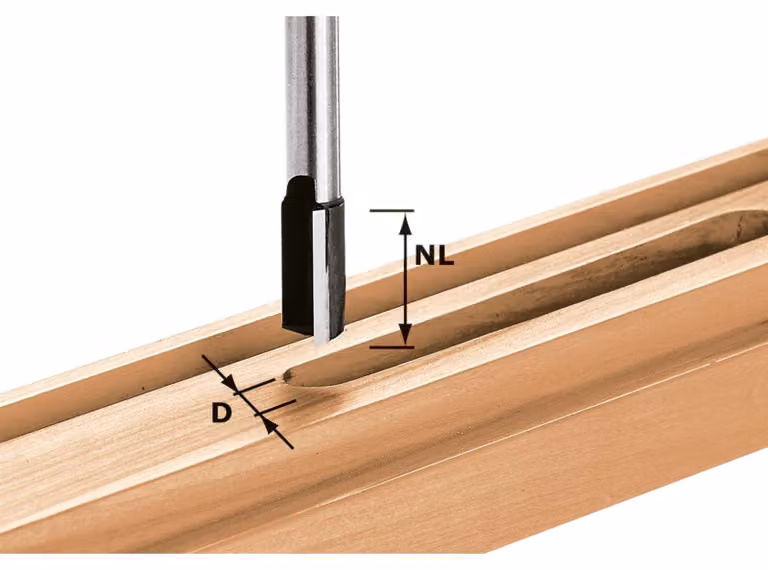 Fresa per scanalature Festool HW con gambo da 8 mm HW S8 D15/20 | 490965