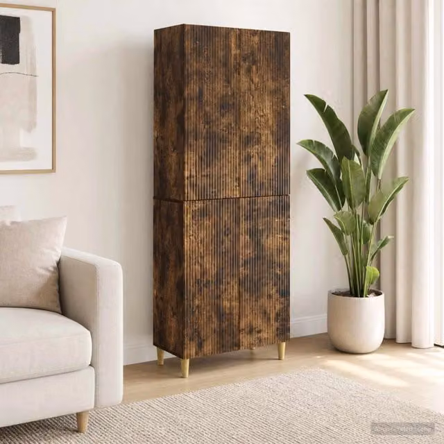 Set di armadi 2 pz Rovere Fumo Legno ingegnerizzato 3416543