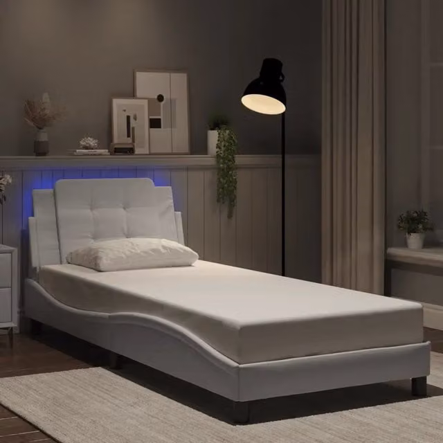 Giroletto con LED senza Materasso Zadar Bianco 90x200 cm 3214083