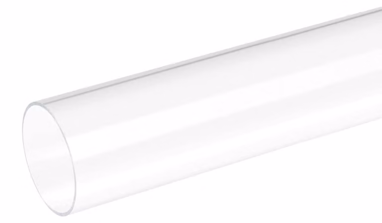 Tubo in plastica, 46x50 mm, 20,3 cm, trasparente