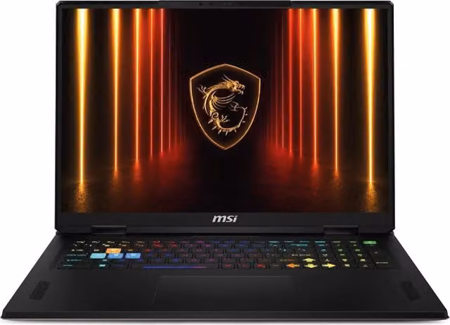 Laptop MSI Vector 18 HX AI Nero con Intel, 32GB RAM, 1TB SSD e Windows 11, Scheda Video RTX 5090