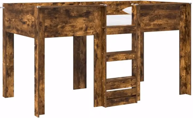 Letto a Castello per Bambini | Letto Infantile | Lettino Rovere fum¨¦ 90 x 190 cm