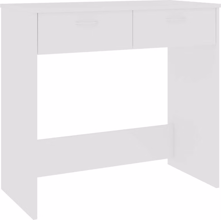 Scrivania Bianca 80x40x75 cm in Legno Multistrato