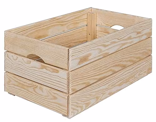 Inter Link Scatola in legno impilabile naturale 51 x 31,5 x 23 cm