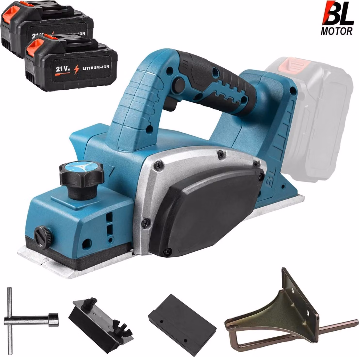 Pialla elettrica, motore brushless, controllo della profondità regolabile, con batteria 2X