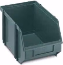 Porta minuteria modulare con vaschetta e porta etichetta UNION BOX Verde, L: 23,4 cm, P: 14,7 cm, H: 12,9 cm