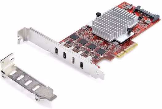 Startech.com scheda pcie usb-c a 4 porte, usb 3.2 10gbps, scheda di espansione pci express usb type-c con 4 controller usb indipendenti, windows/linux/macos, taa - P10Q4C-USB-CARD