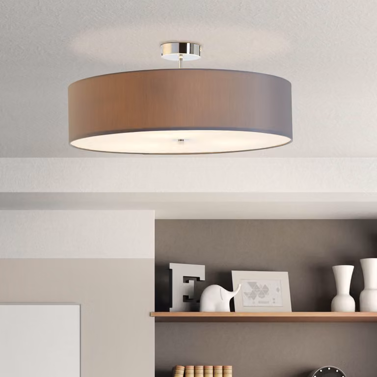BRILLIANT Andria plafoniera 60cm | apparecchio classico e decorativo | grigio | 3x E27 max. 60 W | IP20