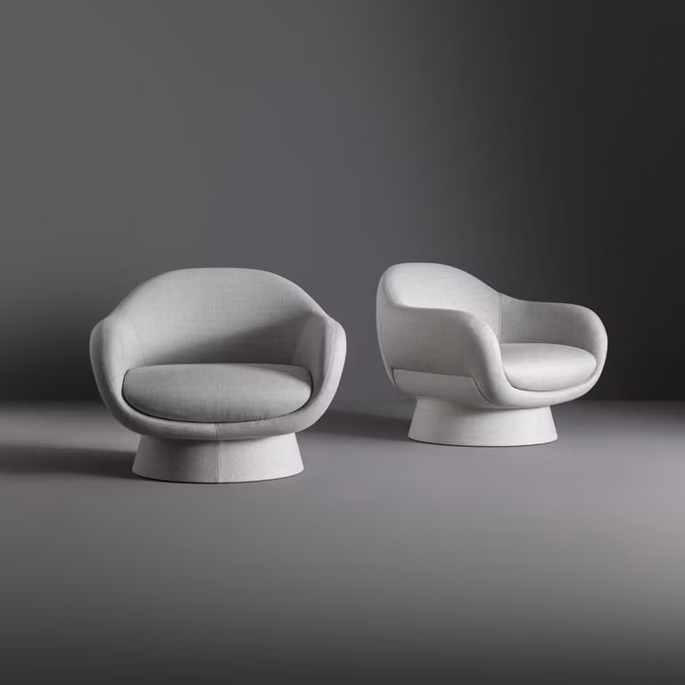 Poltrona Boolean Armchair Bonaldo Base Rivestita o in Cuoio