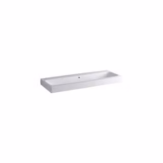 Geberit iCon lavabo 120x48,5cm blanc, sans trous pour robinets, 124025600, 124025600