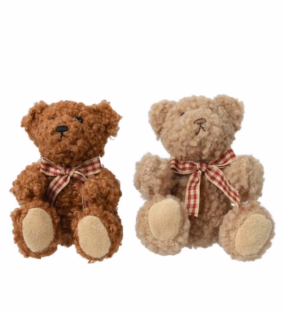 Decoris Orsetto Natalizio Teddy Bear - Addobbo per Albero - 10 cm