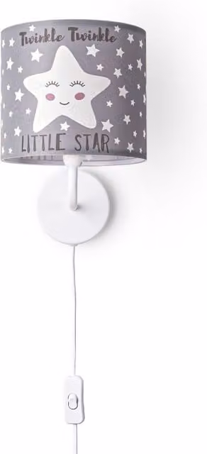 Lampada da parete Elio grigio chiaro