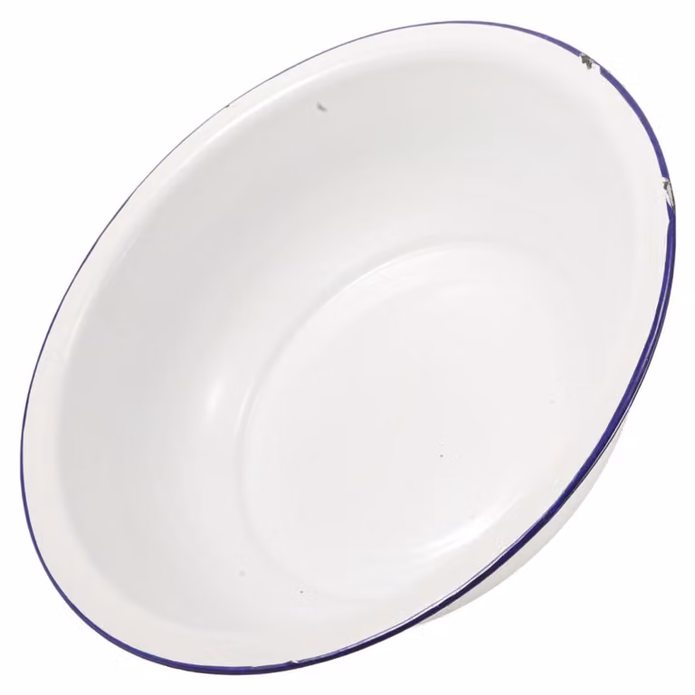 Vaschetta per i piedi in smalto, stile retrò, 30 x 30 x 9 cm, resistente e facile da pulire