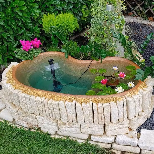 Laghetto Artificiale Roccia da Giardino 140x80x45 cm 200 Litri