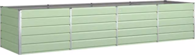 Fioriera | Cassetta per fiori | Vaso Verde Pastello 385 x 100 x 75 cm Acciaio zincato