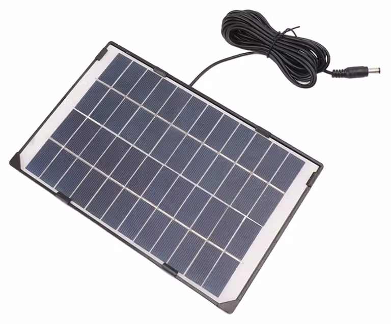 Pannello solare portatile - 6 Watt, 12 Volt - Silicio policristallino - Design compatto