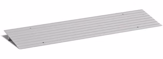 Protezione in alluminio per supporti: 86,4 x 18,3 x 2,5 cm - Regolazione dell'altezza - Accessorio per sedie a rotelle e deambulatori - Capacità di carico fino a 360 kg