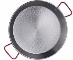 Paellera Valenciana Garcia La Ideal in Acciaio al Carbonio Silver Spazzolato Diametro: 32 cm
