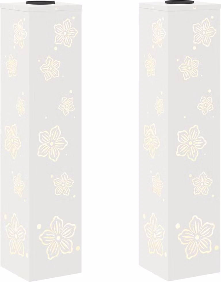 Faro LED solare per sentieri 2 pcs Bianco