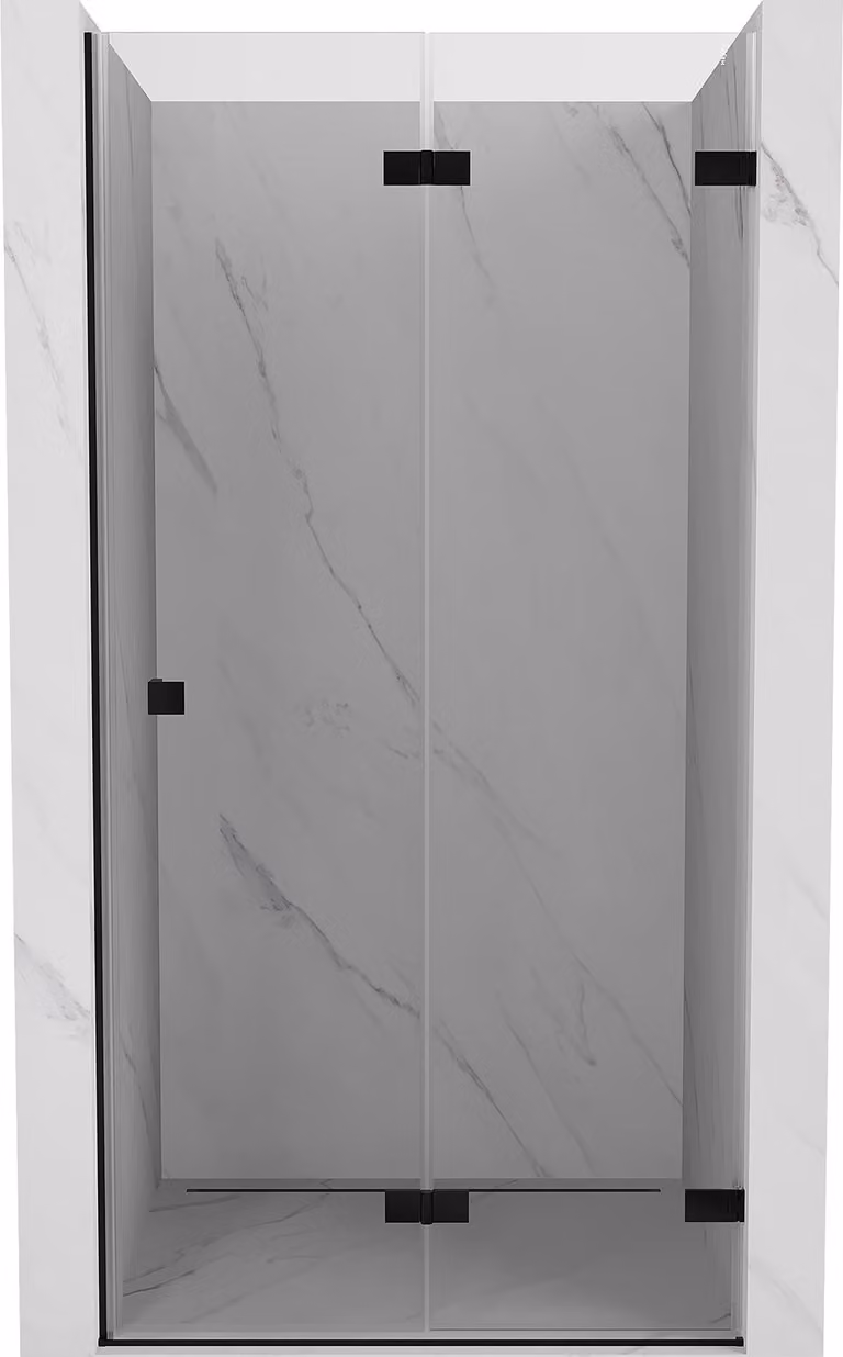 Mexen Lunar-F porta doccia pieghevole destra 65 cm, trasparente, nero - 836-065-000-70-00-P