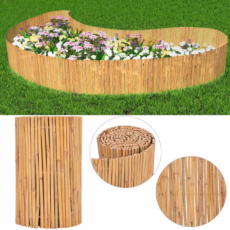 Recinzione in bambù intrecciato vidaXL marrone L: 500 cm, H: 50 cm