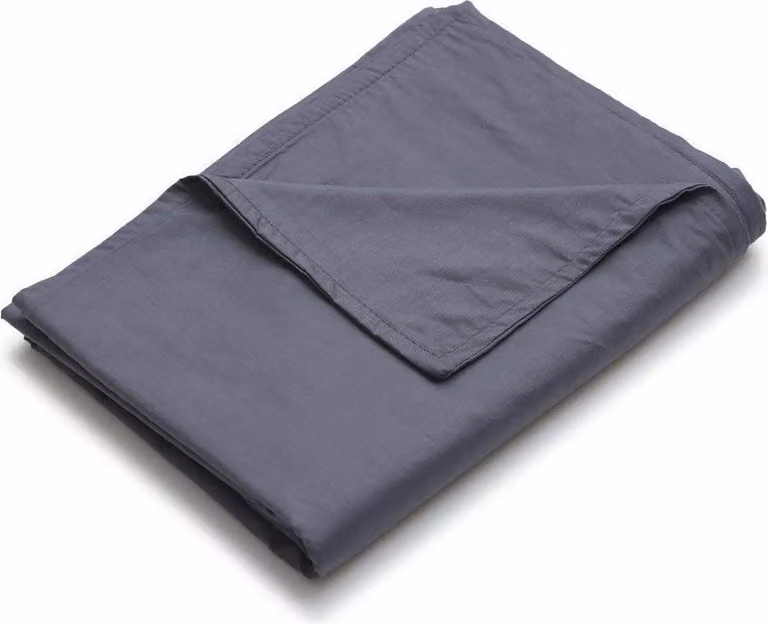Copripiumino Polar Night in cotone, 100x150 cm - bianco/grigio