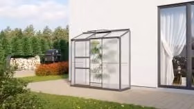 Serra addossata Vitavia "Styx 1300" nero 1,3 m² 4 mm HKP