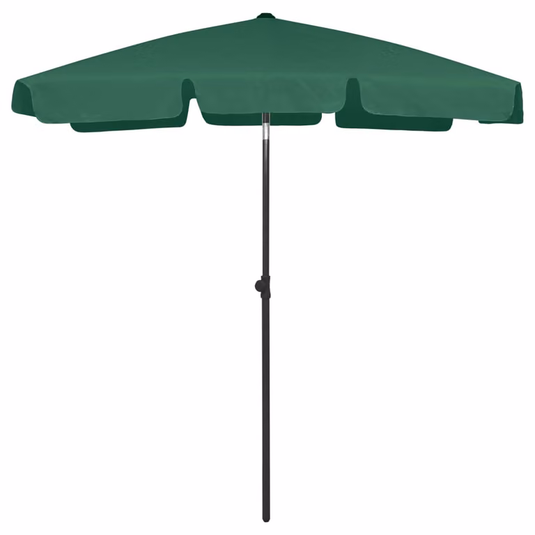 The Living Store Ombrellone da spiaggia verde 180x120 cm
