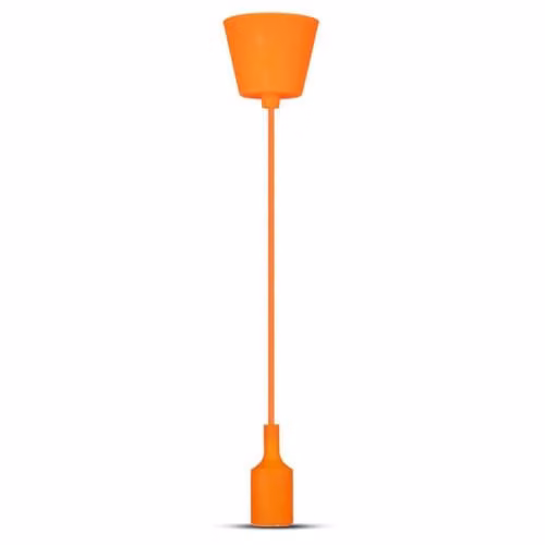 Portalampada a Sospensione E27 (Max 60W) in Silicone Arancione