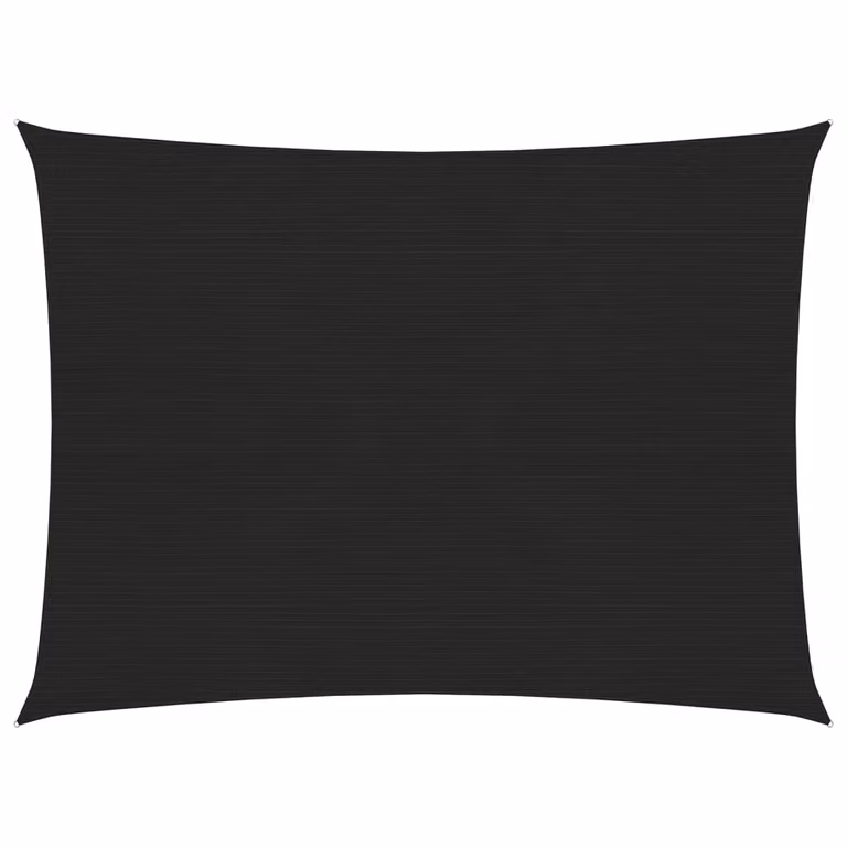The Living Store Tenda da sole 160 g/m² Nero 2x3,5 m HDPE