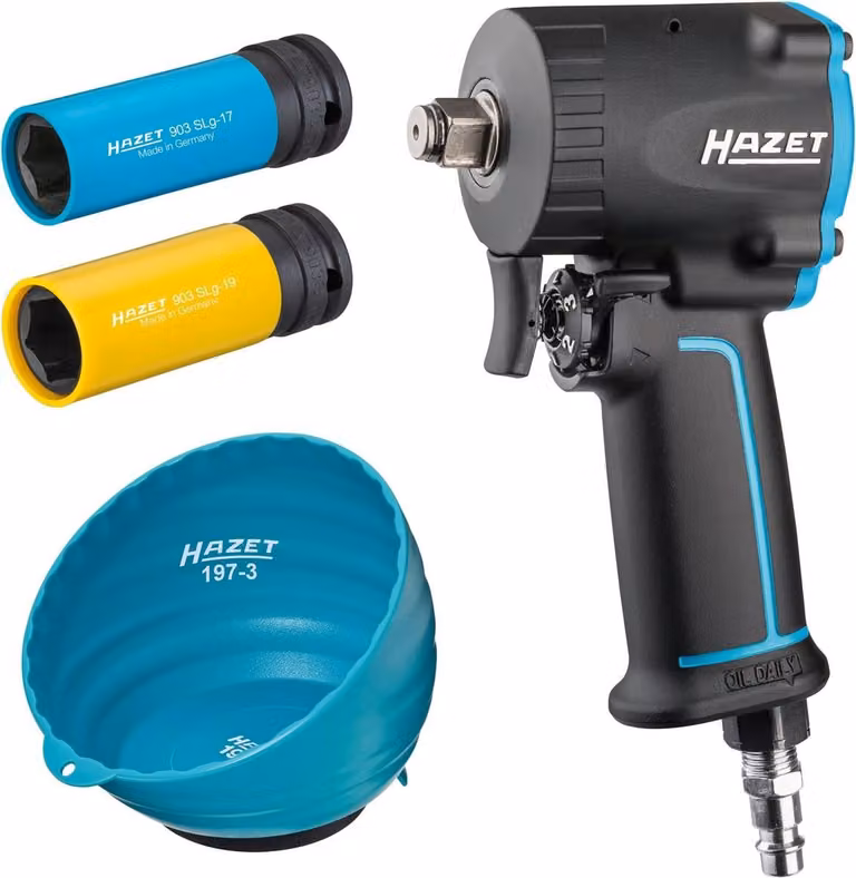 Set di avvitatori ad impulsi Hazet 9012M-1/4
