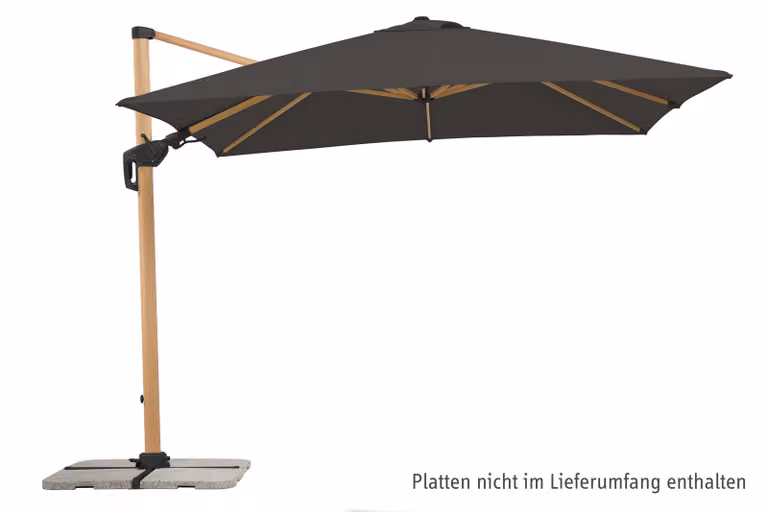 Ombrello semaforico Schneider RHODOS TWIST WOODY circa 300 x 300 cm, antracite