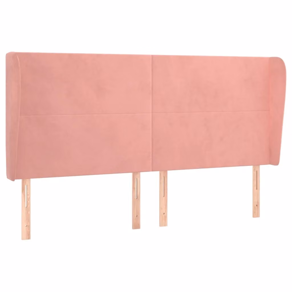 Testiera con Orecchie Design Mania in Velluto Rosa L: 183 cm, P: 23 cm, H: 118/128 cm – 2