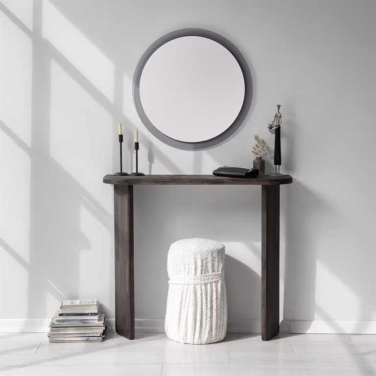 Skye Decor, Ikigai - Antracite, cassettiera, 100% LEGNO MASSICCIO, antracite, 100 x 30 x 90 cm