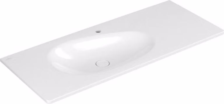 Mobile lavabo V&B Antao 120x50 cm, angolare, 1 vaschetta, senza mensola superiore, bianco C-plus