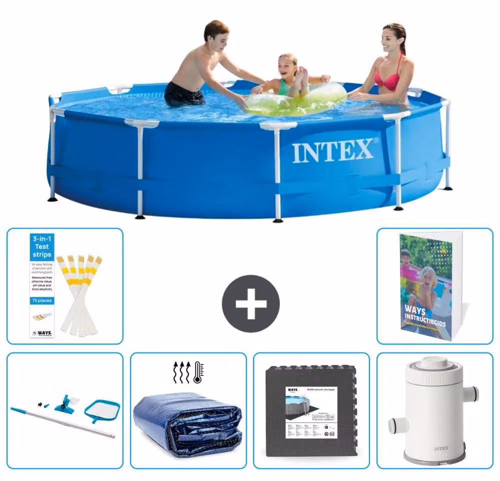Piscina autoportante rettangolare - 305x76 cm - 5 pezzi - Modello S43
