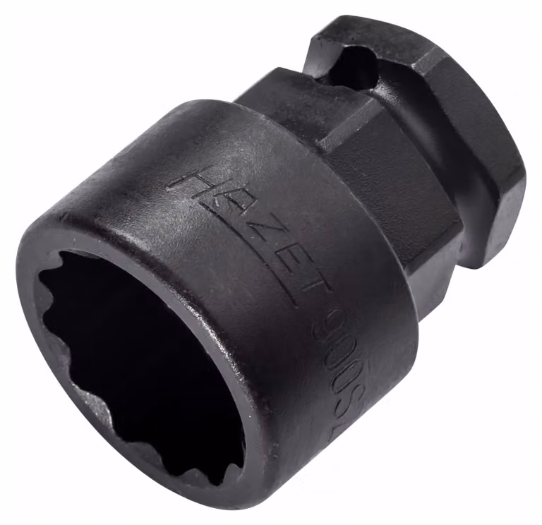 Hazet Avvitatore a impatto, inserto per chiave a bussola 900SZ6-22, 1/2" (12,5 mm) quadrato cavo, esagono esterno da 24 mm, esagono doppio esterno Tractionsp