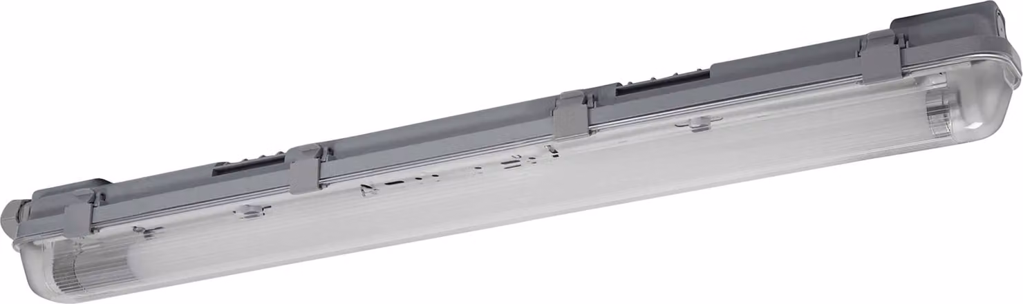 OSRAM Submarine apparecchio a prova di umidità con rilevatore di movimento incorporato 60cm 8W, apparecchio LED grigio, protezione IP65, per magazzini e garage