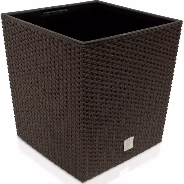 Vaso da esterno Rato Low Deuba marrone L: 32 cm, P: 32 cm, H: 33 cm