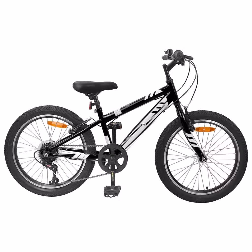 Mountain Bike 20 Pollici con 6 Velocità per Bambini dai 5 ai 8 Anni, Colore Nero – 2