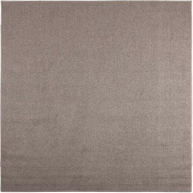 Tappeto Quadrato LUGO Talpa Beige in Poliestere 240 x 240 cm