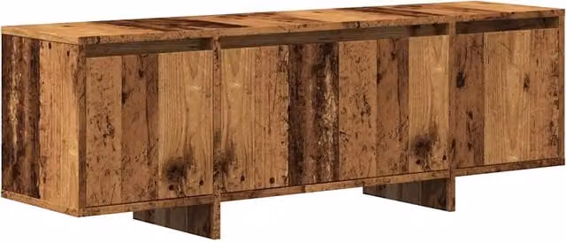 Mobile porta TV HELLOSHOP26 in legno composito marrone con finitura effetto legno anticato L/P/H: 120 x 30 x 40,5 cm – 1