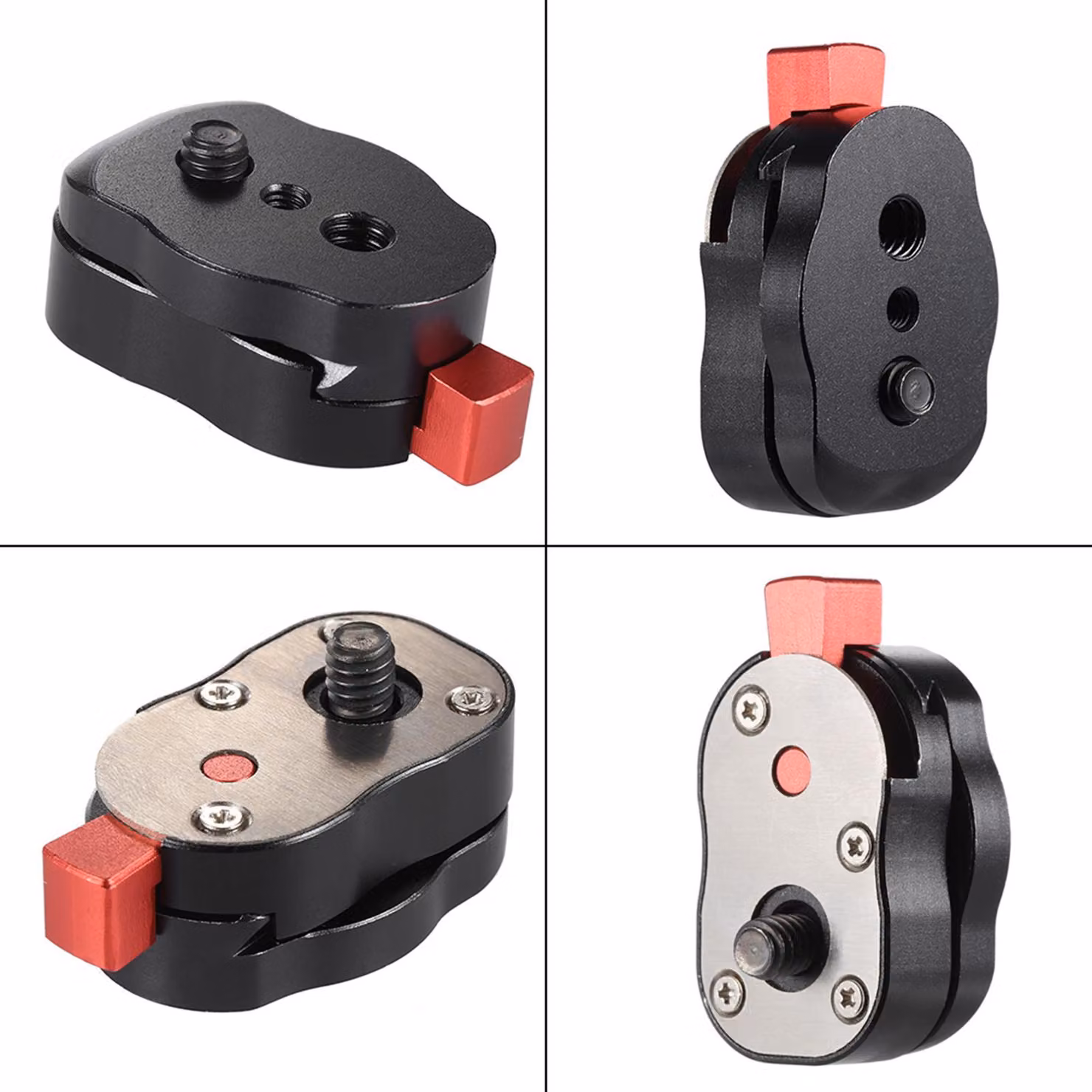 Mini piastra a sgancio rapido per monitor LCD attrito ARM LED Light Camera Camcorder Rig