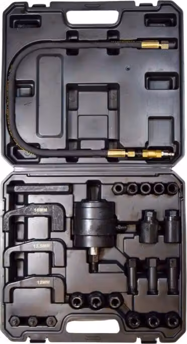 MAGNUS | Estrattore per iniettori diesel, con pinza per iniettori, estrattore pneumatico per iniettori con adattatore, compatibile con Bosch, Delphi, Denso, Siemens