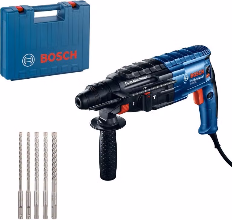 Bosch GBH 240 SDS più Bohrhammer + SDS più Bohrer-Set