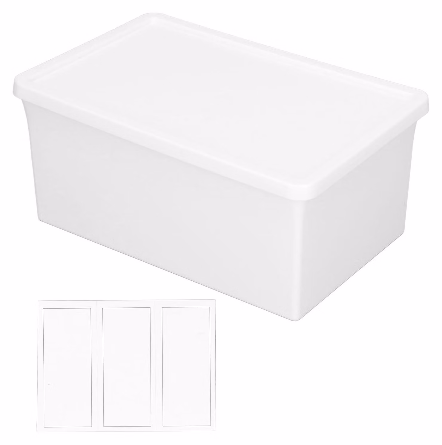 Contenitore da scrivania in plastica, multifunzionale, a prova di polvere, con coperchio, per scrivanie domestiche