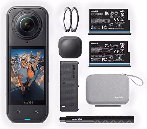 Action Camera Insta360 X5 Essential Bundle Nero