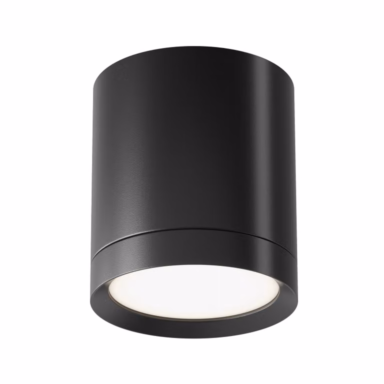 Plafoniera, alluminio, 1 luce, nero, P 8,5 cm