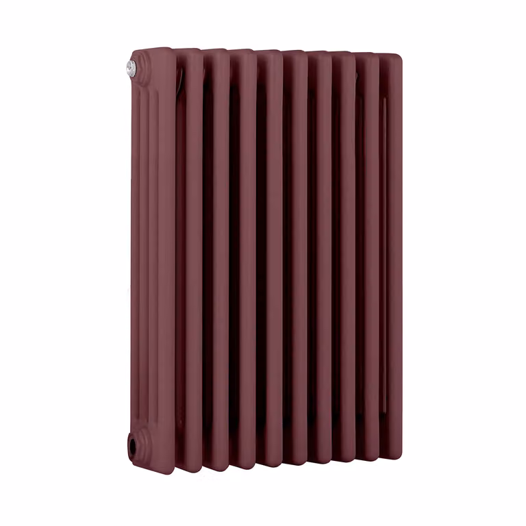 Radiatore Orizzontale a Colonne (4 Colonne) 600mm x 425mm - Rosso (Booth Rosso) - Regent