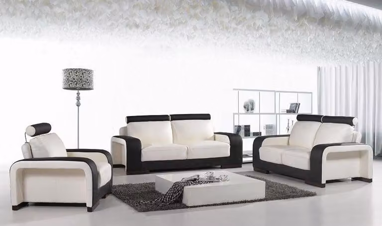 Design Couchen Sofas Polster 32 Sitzer Sofagarnitur Garnituren Set Leder Sofa